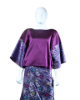 Picture of One Set Kimono With Wrap Skirt and Songket Selendang