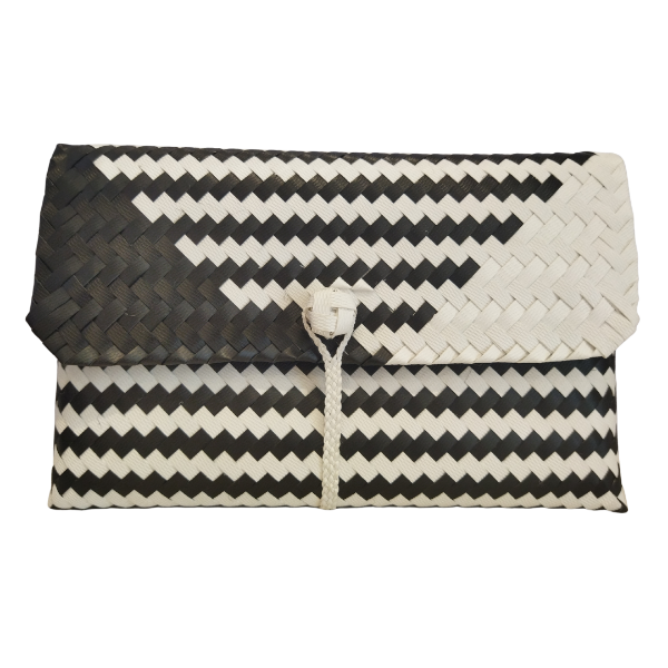 Picture of Black & White PVC Clutch
