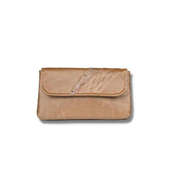 Picture of Thai Silk Taupe Clutch