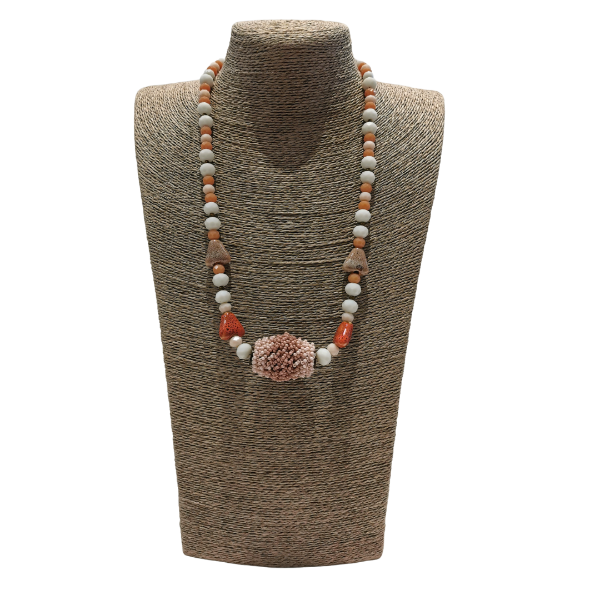 Picture of Pink Nude Crystal Kabo Necklace