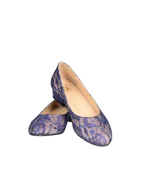 Picture of Lace Mid Heel Blue (Size 8)