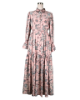 Picture of Batik Printed Dress, Long Sleeve Pink
