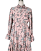 Picture of Batik Printed Dress, Long Sleeve Pink