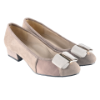 Picture of 1' BUNION PUMP WITH SUEDE FERRAGAMO SILVER BUCKLE (BLACK)